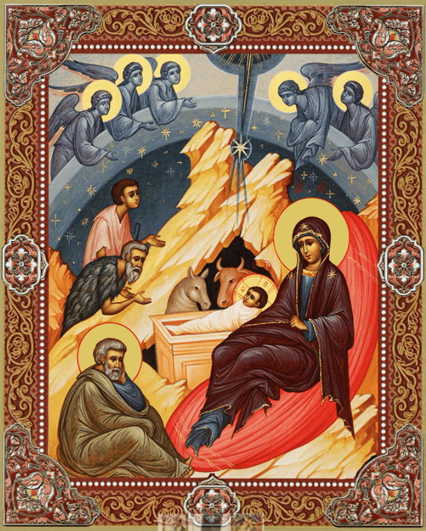 Nativity Icon (Byzantine Large) - Holy Cross Monastery