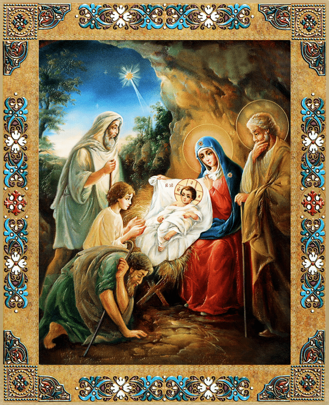 Nativity Icon (Large) - Holy Cross Monastery